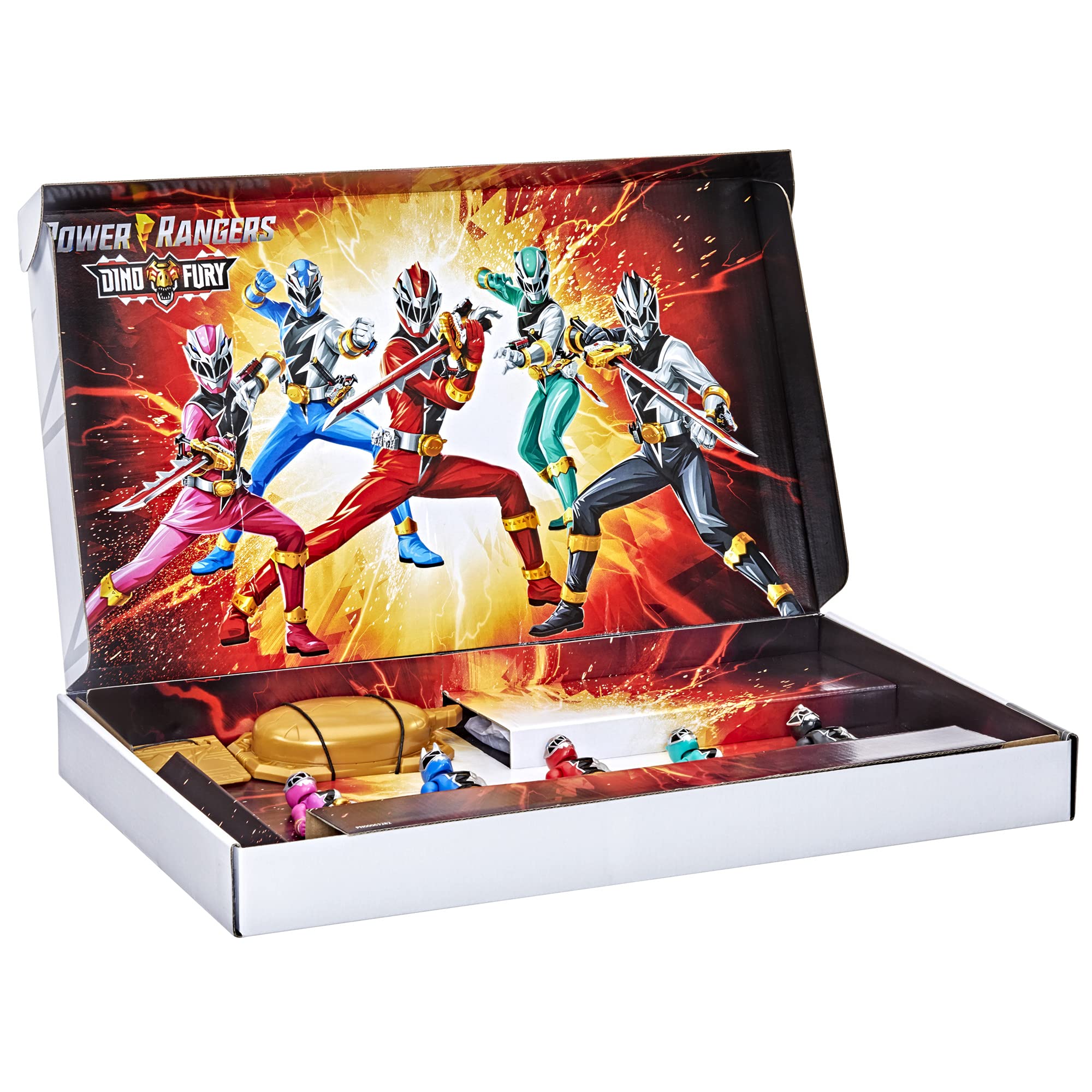 Amazon.com: Power Rangers Dino Fury 5 Team Multipack 6-Inch Action